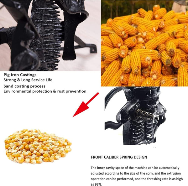 Hand Crank Corn Thresher Peeler Machine Corn Shelling Machine Corn Remover Tools