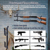 2Pack Metal Gun Racks Adjustable Wall-mounted for Two-gun Tools Cars Rear Window