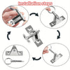 4Pcs 316 Stainless Steel Top Deck Hinge with Pin & Ring for Marine Boat Bimini