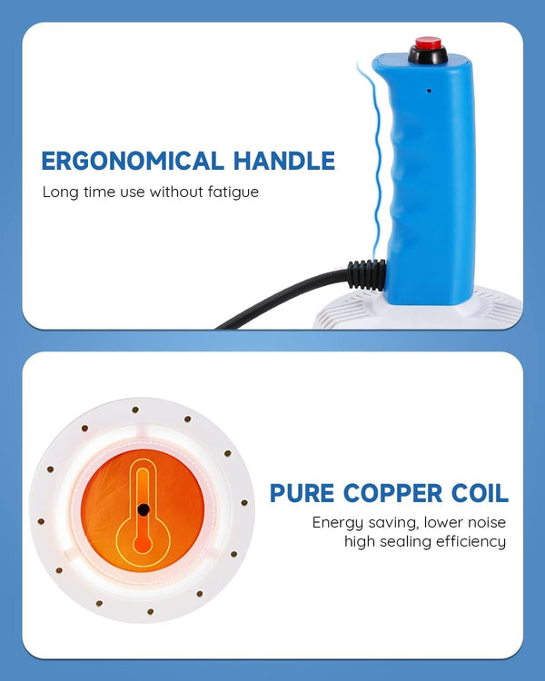 Handheld Induction Sealer 20-100mm Electromagnetic Bottle Cap Foil Sealer 220V