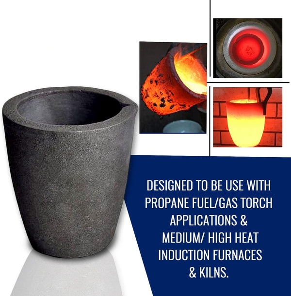 10/16KG High-Purity Graphite Melting Crucible Smelting Tool for Gold Silver AU