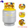 30 LB Refrigerant Recovery Tank HVAC Freon Refrigerant With 1/4" SAE Y-Valve AUS