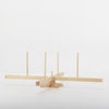 Wood Yarn Holder Compact Rotating Yarn Winder for Efficient Hand Knitting