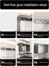 Pull-Down Kitchen Organiser 3 Tiers Spice Rack Storage Shelves Wall-Mounted AU