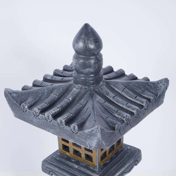 Pagoda Lanterns Garden Statues Asian Zen Outdoor Decor Lanterns Decorative