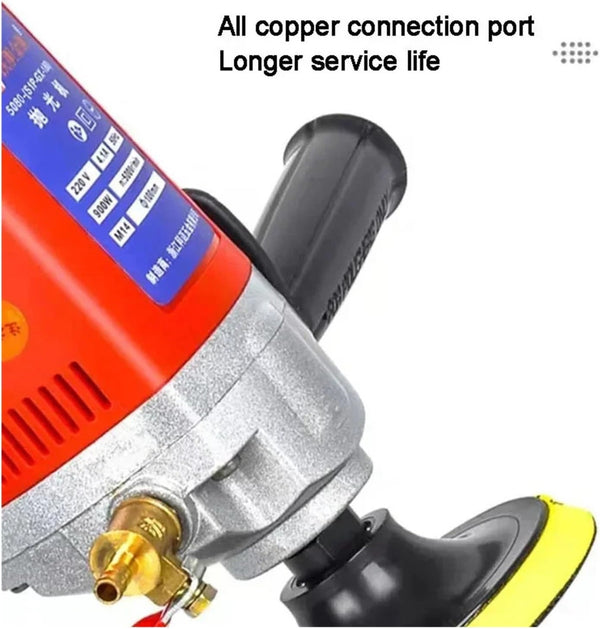 Variable Speed Water Mill 900W 5000RPM Electric Water Injection Sander Polisher