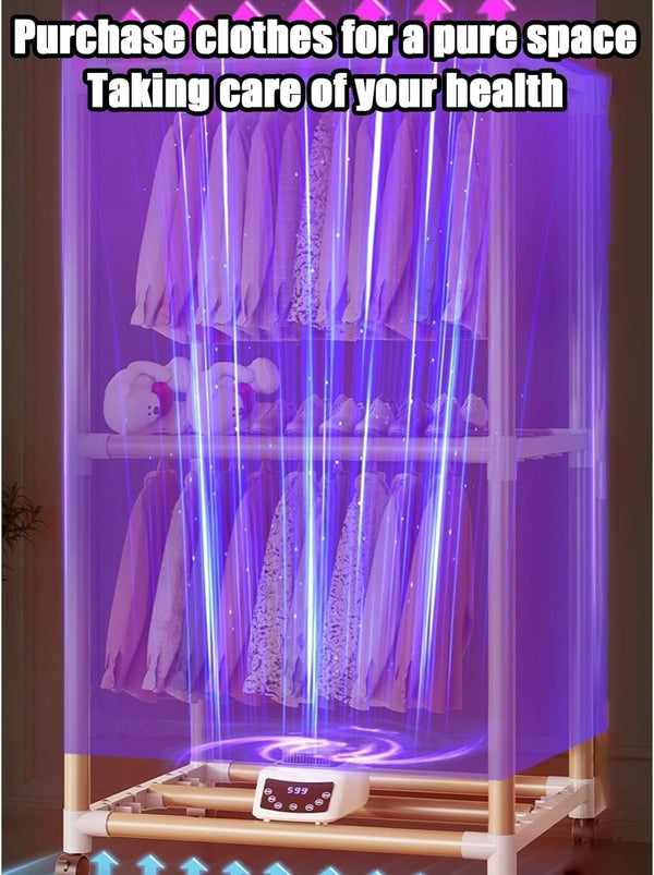 2300W Electric Portable Clothes Dryer Negative Ion Clothes Heater Quickly Drying
