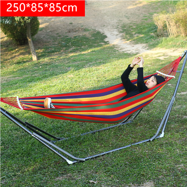 Foldable Hammock Swinging Chair Hammock With Stand Pop Up Hanging Camping Bed