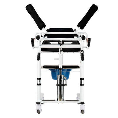 Lift Transfer Chair Patient Wheelchair+Assist Rise Lifter Hydraulic Lift Chair