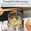 2L Stainless Steel Oil Filter Pot Deep Fryer Pot Oil Tank Kettle for Oil Storage