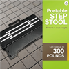 Anti-Slip Half Step Stool Portable Folding Step Riser for Elderly/Adults/Kids