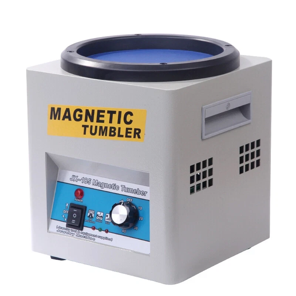 Magnetic Tumbler Polishing Machine Jewelry Polisher w/200g Pins Surface Polisher