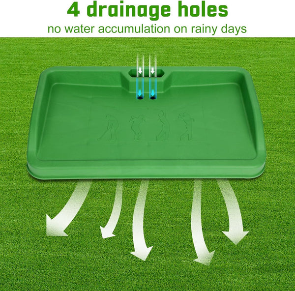 Golf Ball Tray with Cell Phone Holder Heavy Duty Golf Driving Range Ball Tray