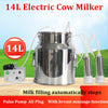 14L Electric Cattle Cow Milker Pulse Vacuum Pump Farm Milking Machine