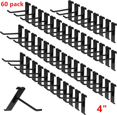 4" Gridwall Hooks 60 Pack Grid Wall Hooks Grid Panel Hooks Hangers for Retail AU