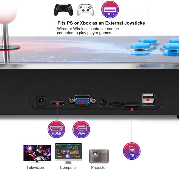 Pandora Box 28880 in 1 Retro Video Games Double Stick Arcade Console System