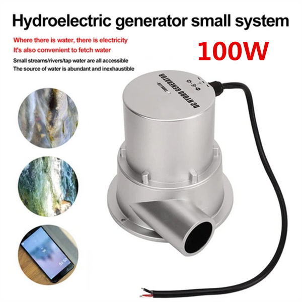 100W WaterTurbine Portable Power Hydro Electric Generator HydroelectricGenerator