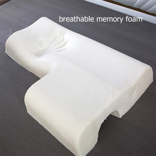 Cuddle Pillow for Individual/Couple Side Sleepers Ergonomic Pillow with Arm Hole