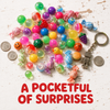 Gumball Machine 3 Section Vending Sweets Bubble Gum Balls Toy Candy Dispenser