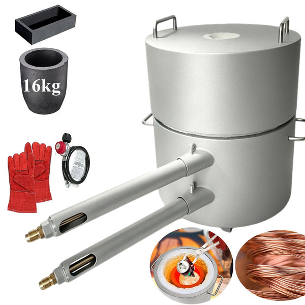 Metal Melting Furnace 16 Kg Propane Melting Casting Tools Gold Silver Aluminum