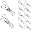 60pcs Stainless Steel Clothes Pegs Hanging Windproof Wire Clips Photos Clips AU