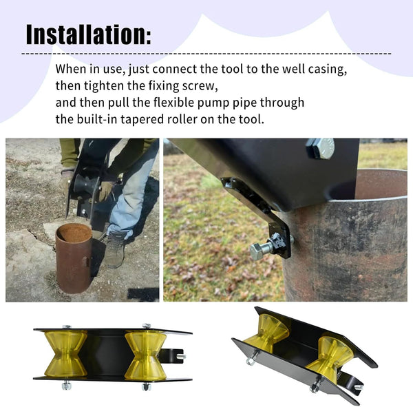 Well Pipe Pulling Tools And Cable Rollers Fit Well Pump Pipe Flexible Pipe