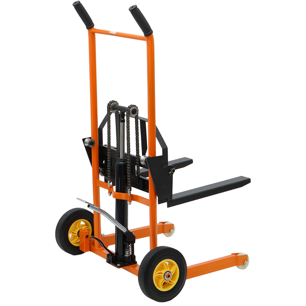 200kg Manual Forklift Platform Stacker Walkie Stacker 900mm Adjustable Forks