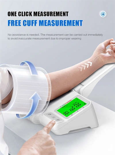 Automatic Blood Pressure Monitor Upper Arm Electronic Sphygmomanometer BP LCD