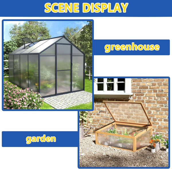 Polycarbonate Greenhouse Panels Water & Impact Resistance Roofing For Garden