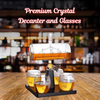 Whiskey Decanter Set with 4 Whisky Glasses 1000ml Ship Sails Set for Home Bar AU