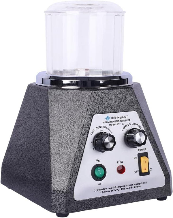 Magnetic Rotary Tumbler Polisher Jewelry Polisher Finishing Machine With Timer