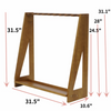 Gun Rack Freestanding Rifle Racks Heavy Duty Wooden Shotgun Rack Adjustable