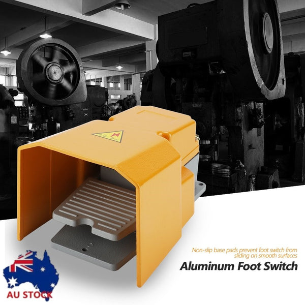 Foot Switch Pedal Momentary Heavy Duty Oil Resistant Corrosion-resistant Guard