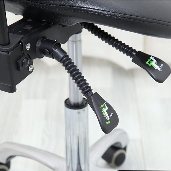 Saddle Stool Rolling Chair Saddle Chair w/ Back Support Dentist Salon Spa Chair