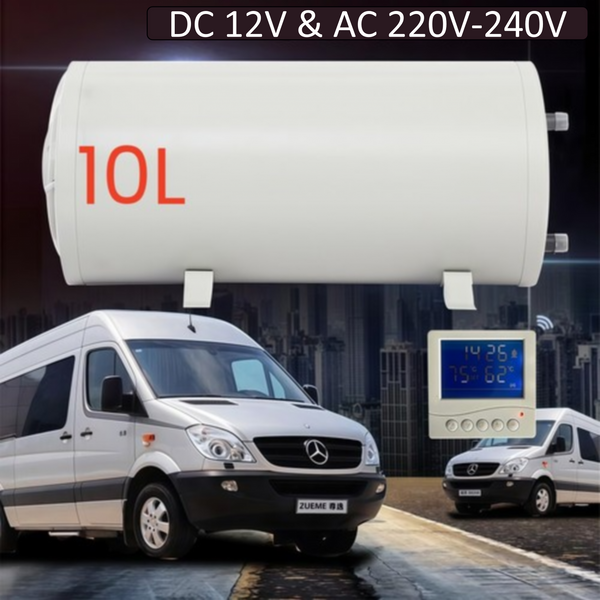10L Electric RV Water Heater 12V-240V LCD Caravan RV Water Heater Tank AC/DC AU