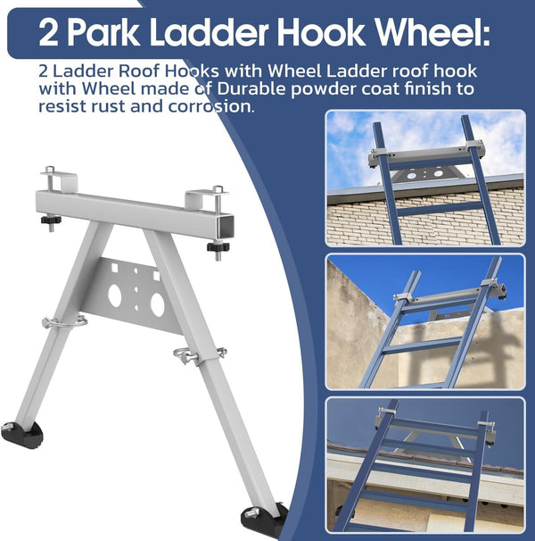 150kg Ladder Stabilizer for Roof Wall Standoff Ladder Accessory Safety Stability