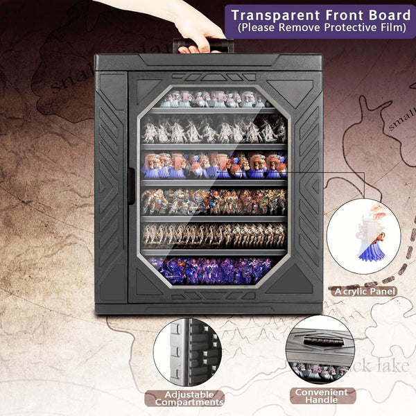 Warhammer 40k Miniatures Storage Case Display & Transport Box with 6 Trays AU