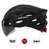 Cycling Helmet Light Road MTB Mountain Bike Helmet Visored Bicycle Helmet Black
