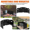 Camping Gas Stove Windscreen Portable Folding Wind Screen Shield Outdoor Picnic