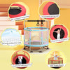 60" Kids Trampoline Adjustable Toddler Trampoline With Protection Net And Toys