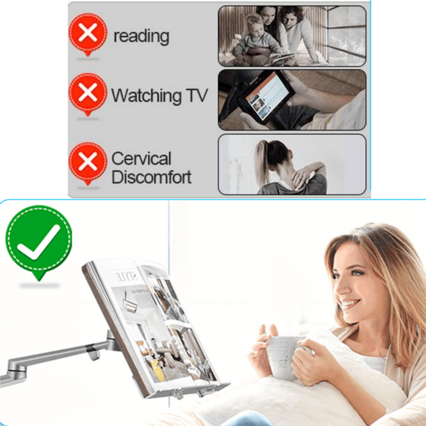 Book Stand for Reading Hands-Free Holder for Laptop Tablet Rotated and Liftted