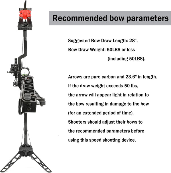 Archery Rapid Bow Shooter 6 Arrow Launcher Orbital Tool Compound Recurve Bow AU