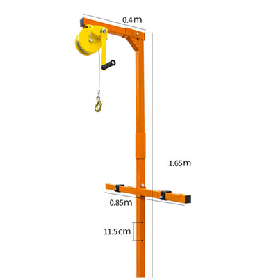 Air Conditioning Lifting Tool 20m Self-Locking Folding Crane Manual Winch Tool