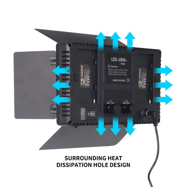 LED RGB Video Light Photo Studio Lamp Photography Panel Lighting w/1.6M Stand