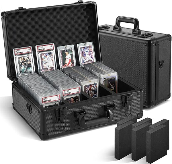 Graded Card Slab Carrying Case Slotted Storage Fits PSA/BGS/FGS Trading Sports