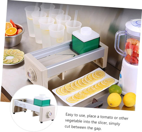 Fruit Vegetable Slicer Tomato Lemon Cutter Slicing Machine Home & Commercial New