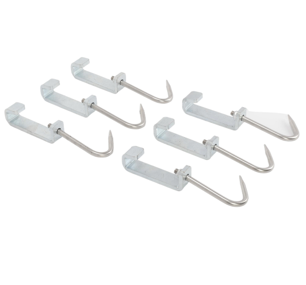 Meat Hooks 6 PCS Butcher Hooks Stainless Steel Kill Hanging Carcasses Meat Hook