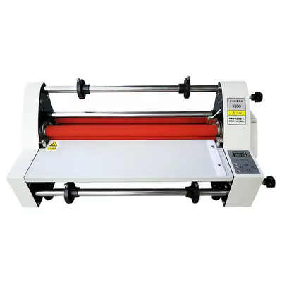 V350 Laminating Machine Hot Cold Roll Laminator Single/Dual Sided & 200m Film