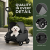 Pet Stroller Dog Cat Carrier Cart Foldable Travel Puppy Trolley Travel Outing