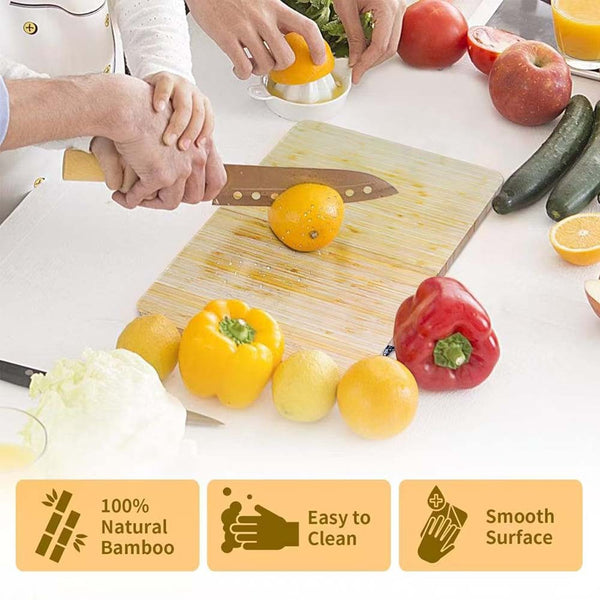 Bamboo Cheese Cutting Board Knife Gift Set Wooden Snack Serving Tray Foldable